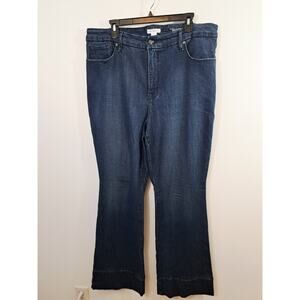 Good American Women's Good Classic Bootcut High-Rise Medium Wash Size 16